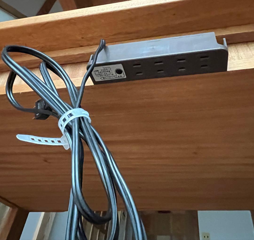 楠 天然無垢 デスク リボス社塗装 学習机 橋詰家具製 ラスク 110cm