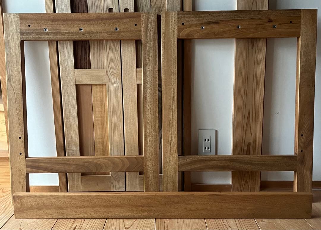 楠 天然無垢 デスク リボス社塗装 学習机 橋詰家具製 ラスク 110cm