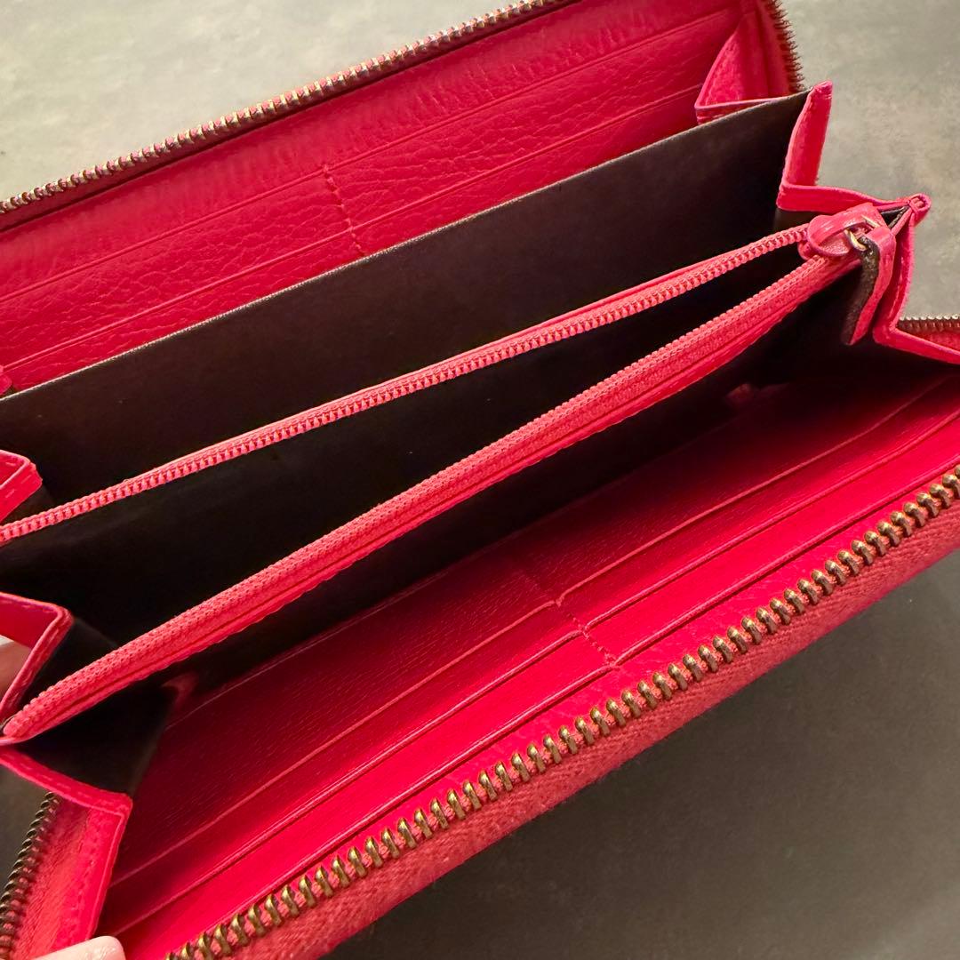 GUCCI グッチ GGマーモント ラウンドファスナー 長財布 バタフライ