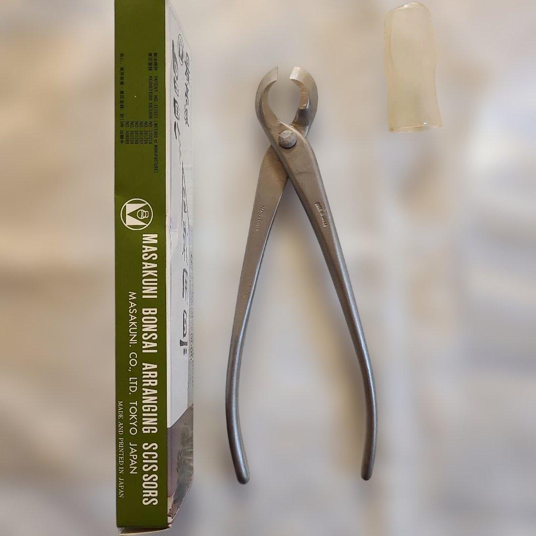 【378】マサクニ 盆栽鋏 8000　白染又枝切 No.8016