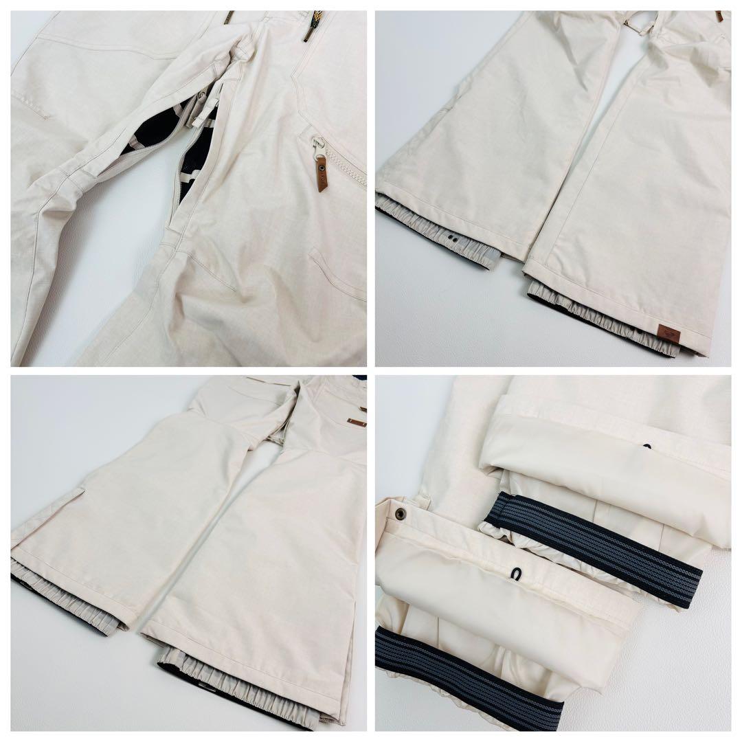 2477【極美品】ROXY ロキシー 上下セット スノボウェア 総柄 ブラック