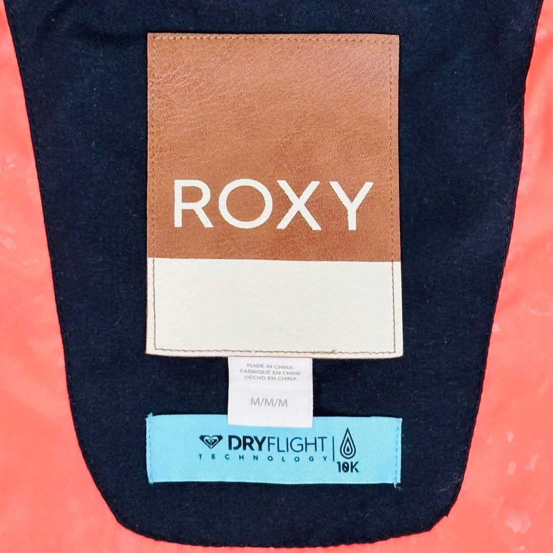 2477【極美品】ROXY ロキシー 上下セット スノボウェア 総柄 ブラック