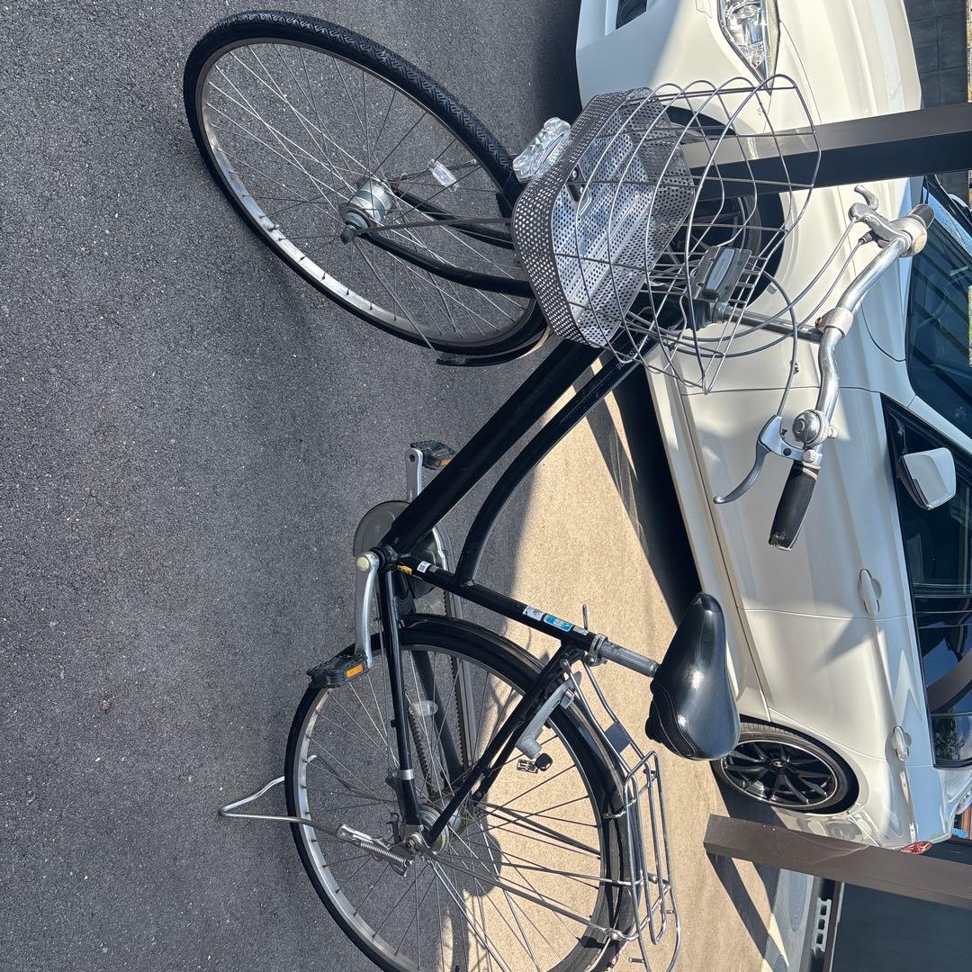 ブリジストン通学シティサイクル ブラック アルベルト27インチ変速付