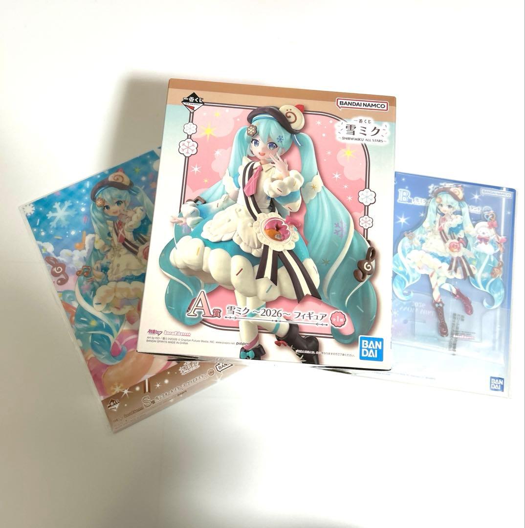 一番くじ 雪ミク 2026 A賞 フィギュア B賞 ビッグアクリルスタンド