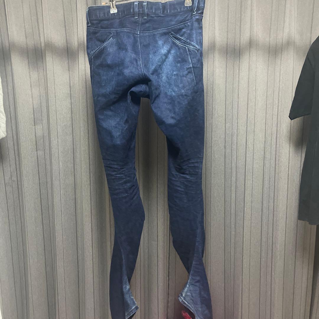 DEVOA DEVOA 変形パンツ マーメイド クワガタ 立体裁断 ネイビー