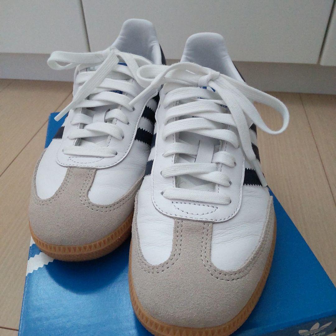 top3★adidas Samba OG ホワイト/ネイビー 24㌢