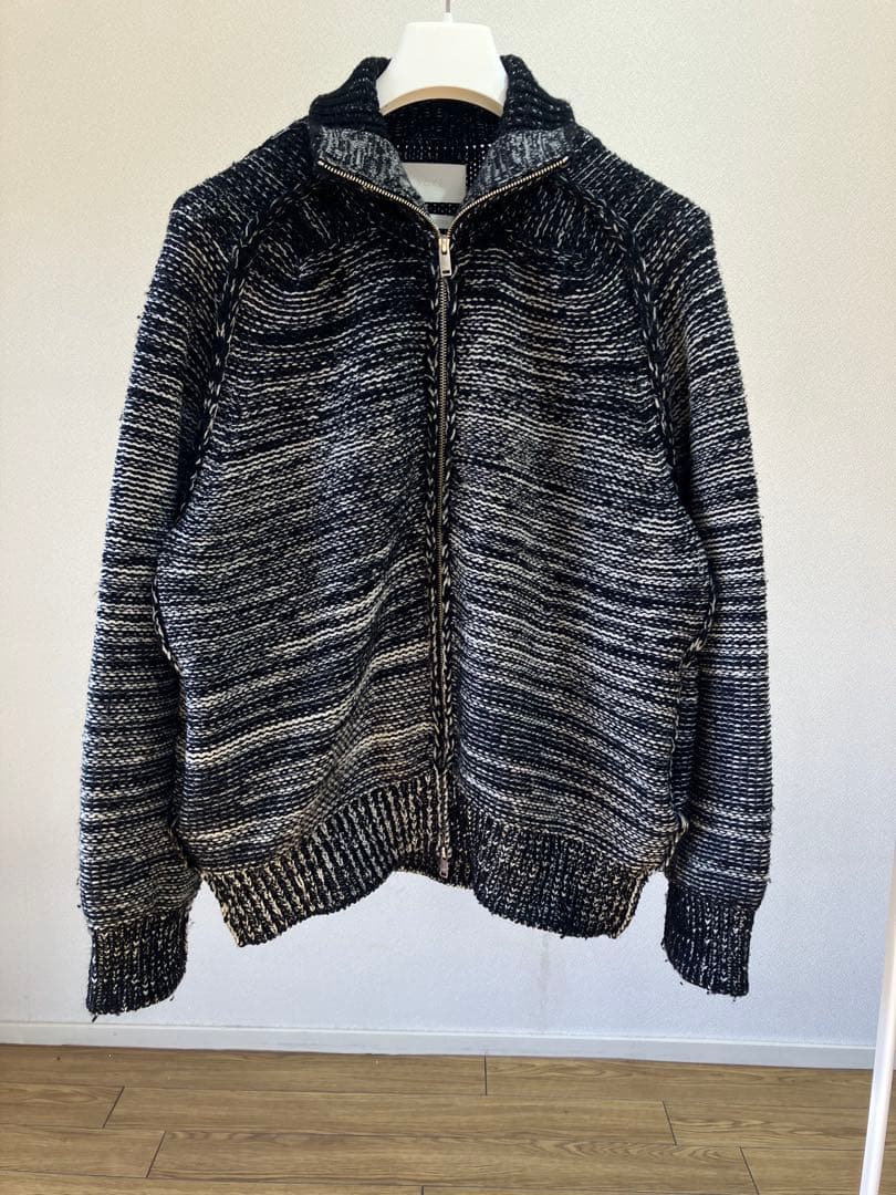 25AW YOKE グラデーション ジップ ニット カーディガン