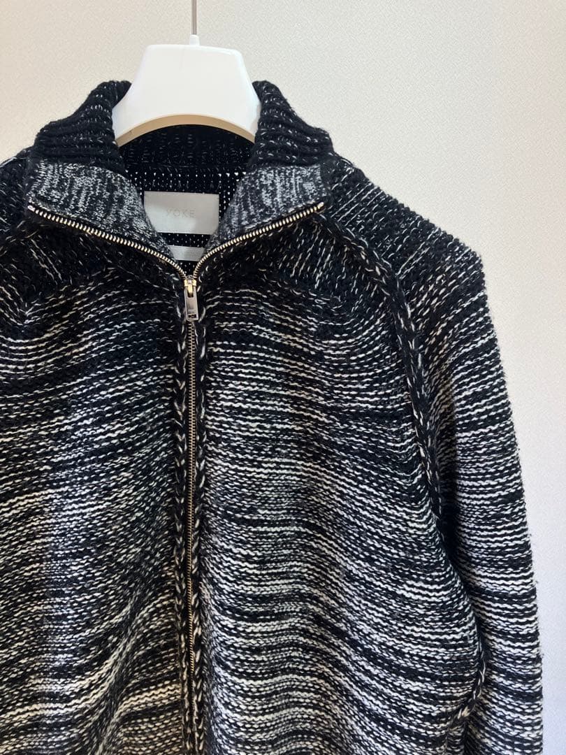 25AW YOKE グラデーション ジップ ニット カーディガン