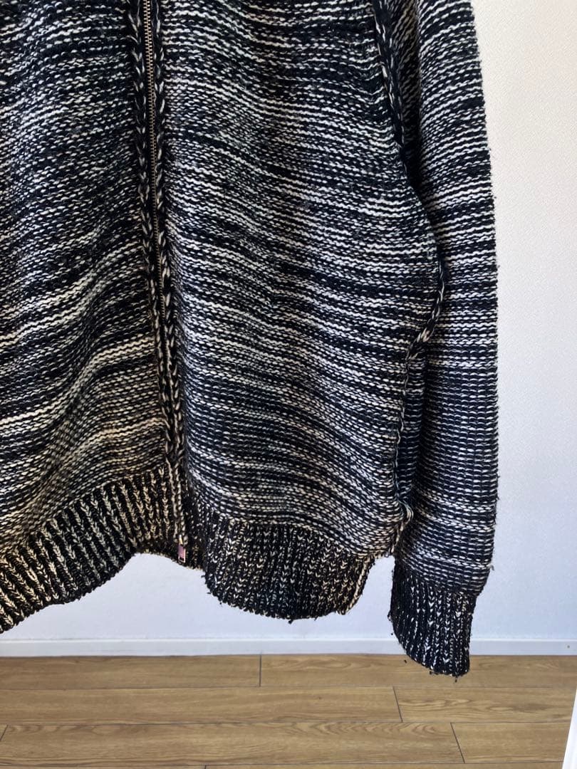 25AW YOKE グラデーション ジップ ニット カーディガン