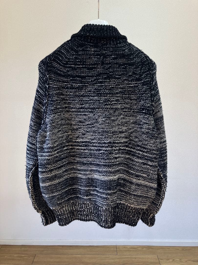 25AW YOKE グラデーション ジップ ニット カーディガン