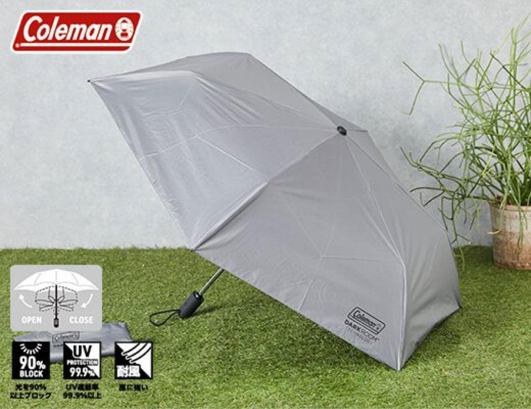 新品 ローソン コールマン晴雨兼用 自動開閉折りたたみ傘 - メルカリ
