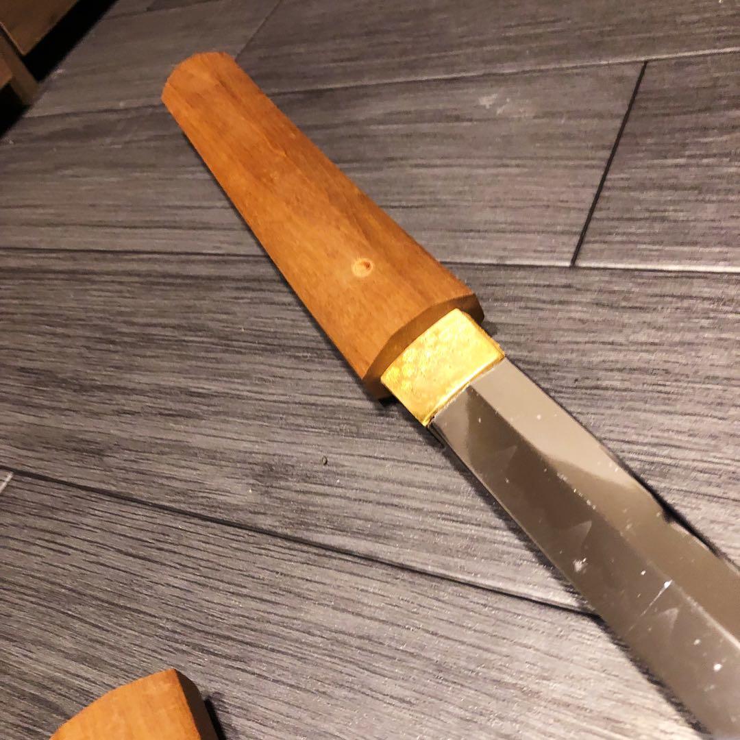 模造刀 白鞘 段平　居合刀 刃文 拵え　太刀