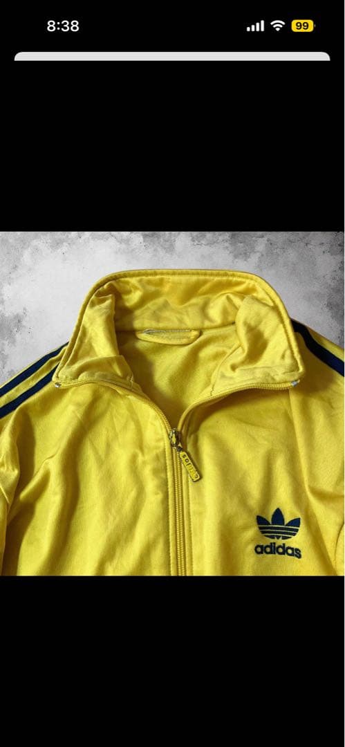 80s adidas ラグラントラックジャケット 刺繍 ヴィンテージ USA