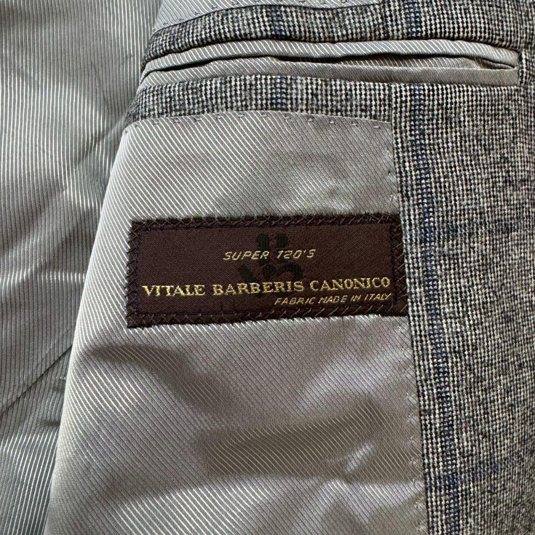 BEAMS F テーラードジャケットジャケット カノニコ グレー チェック