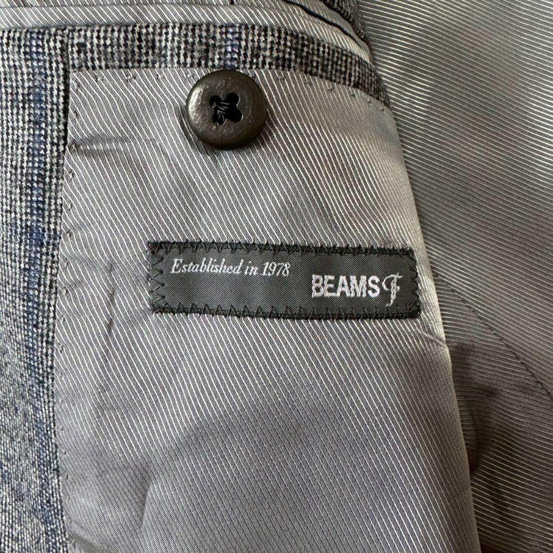 BEAMS F テーラードジャケットジャケット カノニコ グレー チェック