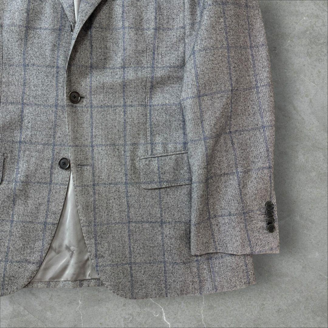 BEAMS F テーラードジャケットジャケット カノニコ グレー チェック