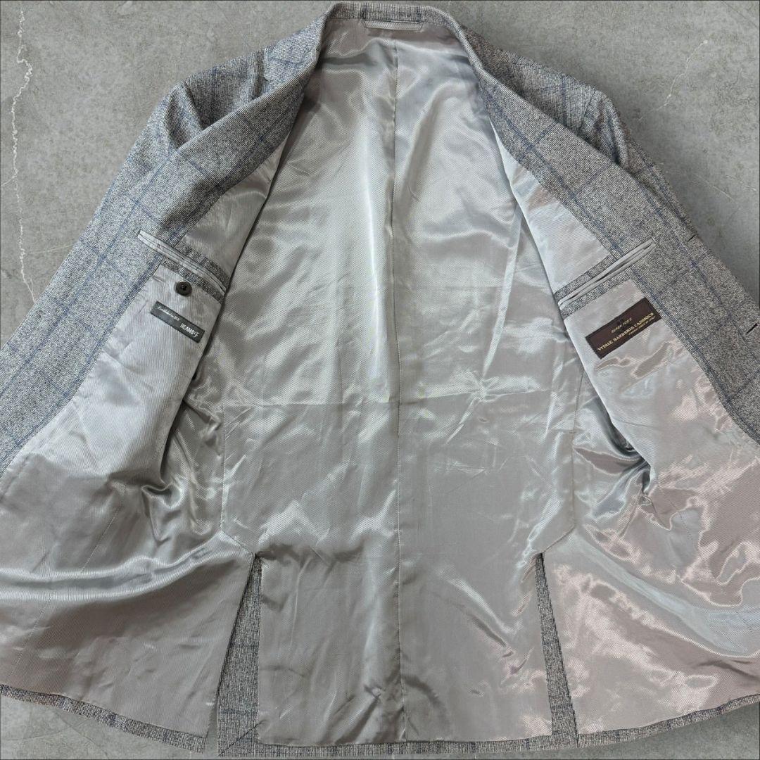 BEAMS F テーラードジャケットジャケット カノニコ グレー チェック