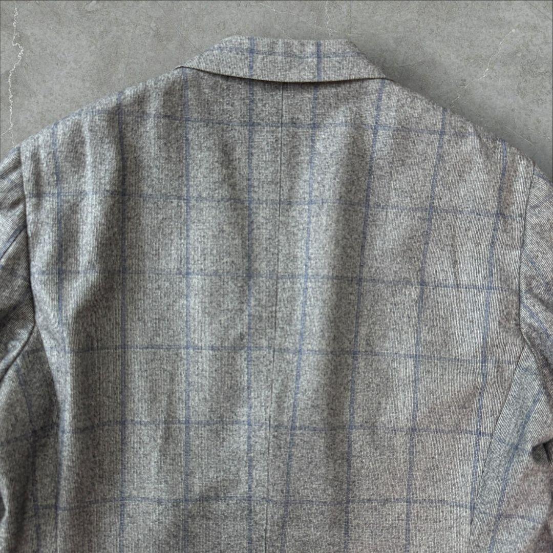 BEAMS F テーラードジャケットジャケット カノニコ グレー チェック