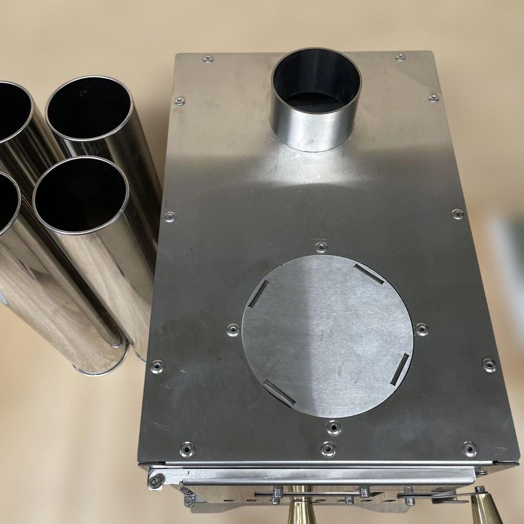 薪ストーブ　テント用　卓上　コンパクト　ステンレス　キャンプ　アウトドア