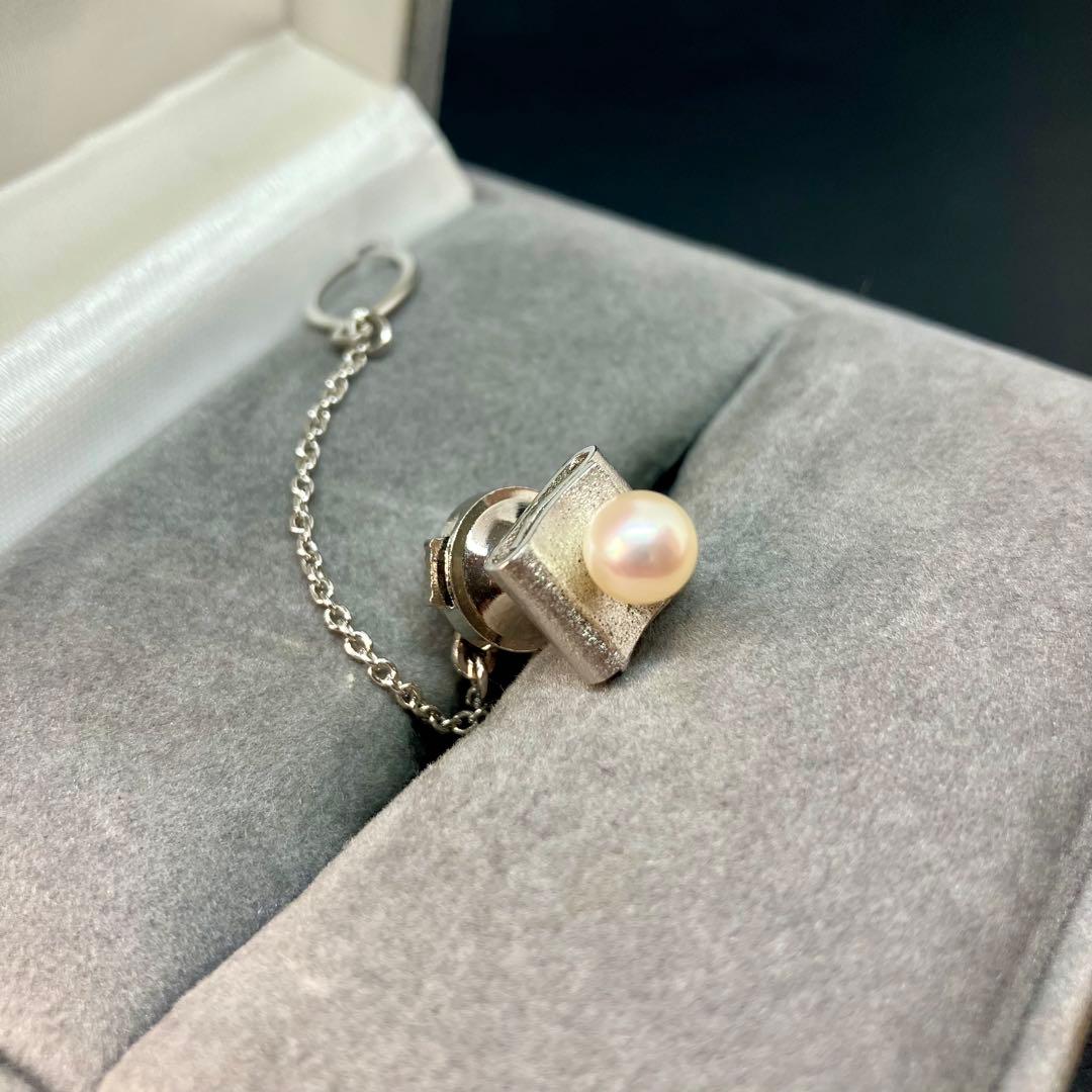 【良品】【田崎真珠】パール 真珠 カフス ネクタイピン タイタックピン セット