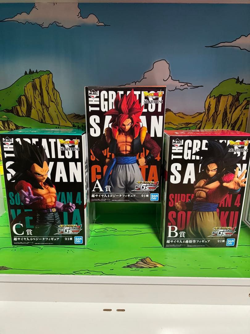 一番くじ グレイテストサイヤン ゴジータ4 ベジータ4 孫悟空4