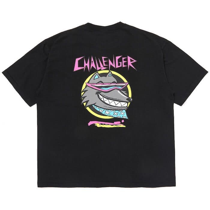 CHALLENGER】NEON WOLF Tシャツ Black（XL）