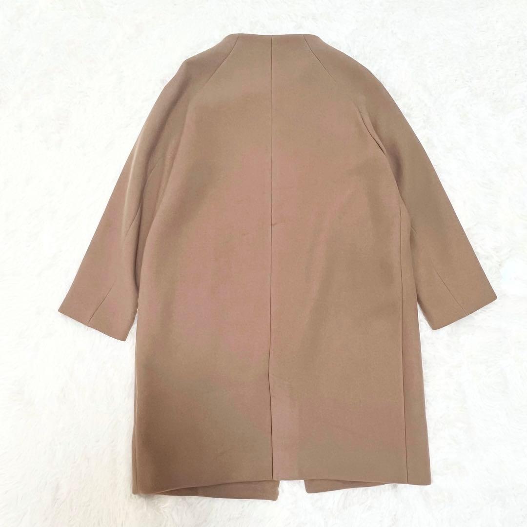 ユナイテッドトウキョウ カシミヤ混 ハイネックコクーンコート ノー