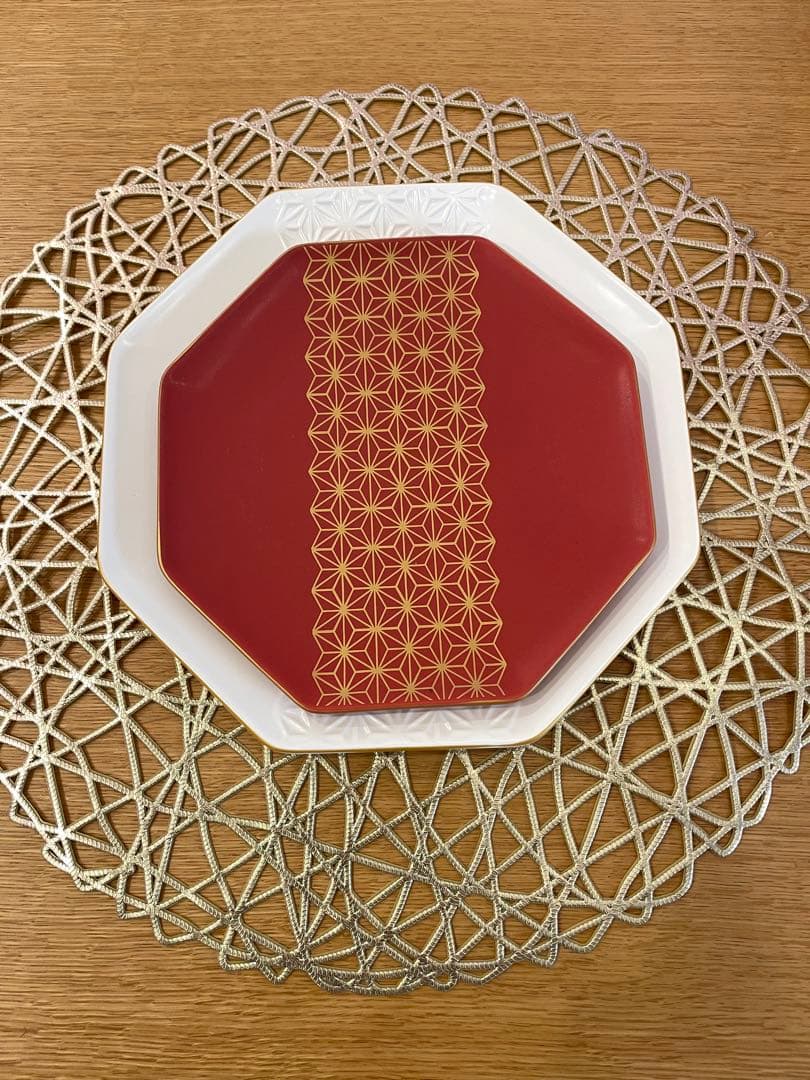 お正月 八角形の皿 5枚セット ナチュラルキッチン スリコ お節