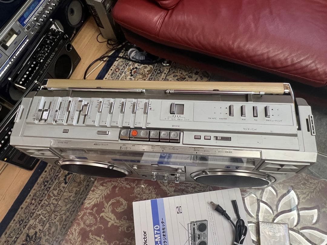 希少ビクターRC-M70 ラジオFM/AMラジカセ動作品メンテナンス済み美品