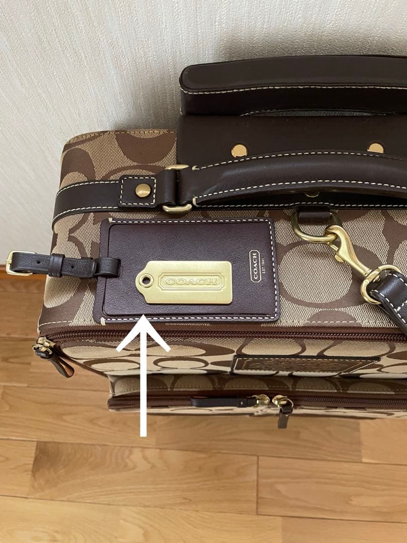 ⚫️L&L⚫️COACH 中型キャリーケース ブラウン