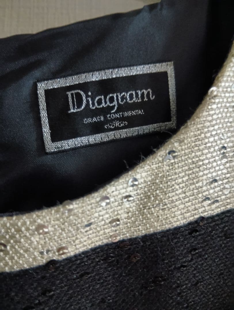 Diagram　新品　スパンコール付きワンピース　３６