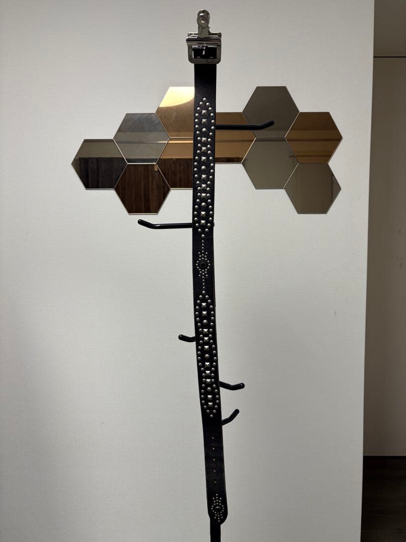 PHASE スタッズベルト 105cm 太幅 44mm 本革 USED