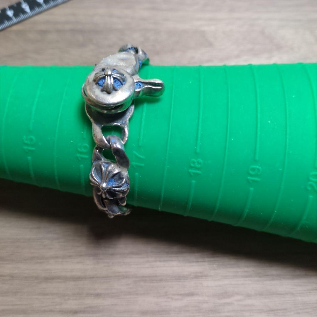 フローラルデザイン シルバー ブレスレット 重量級 ノーブランド