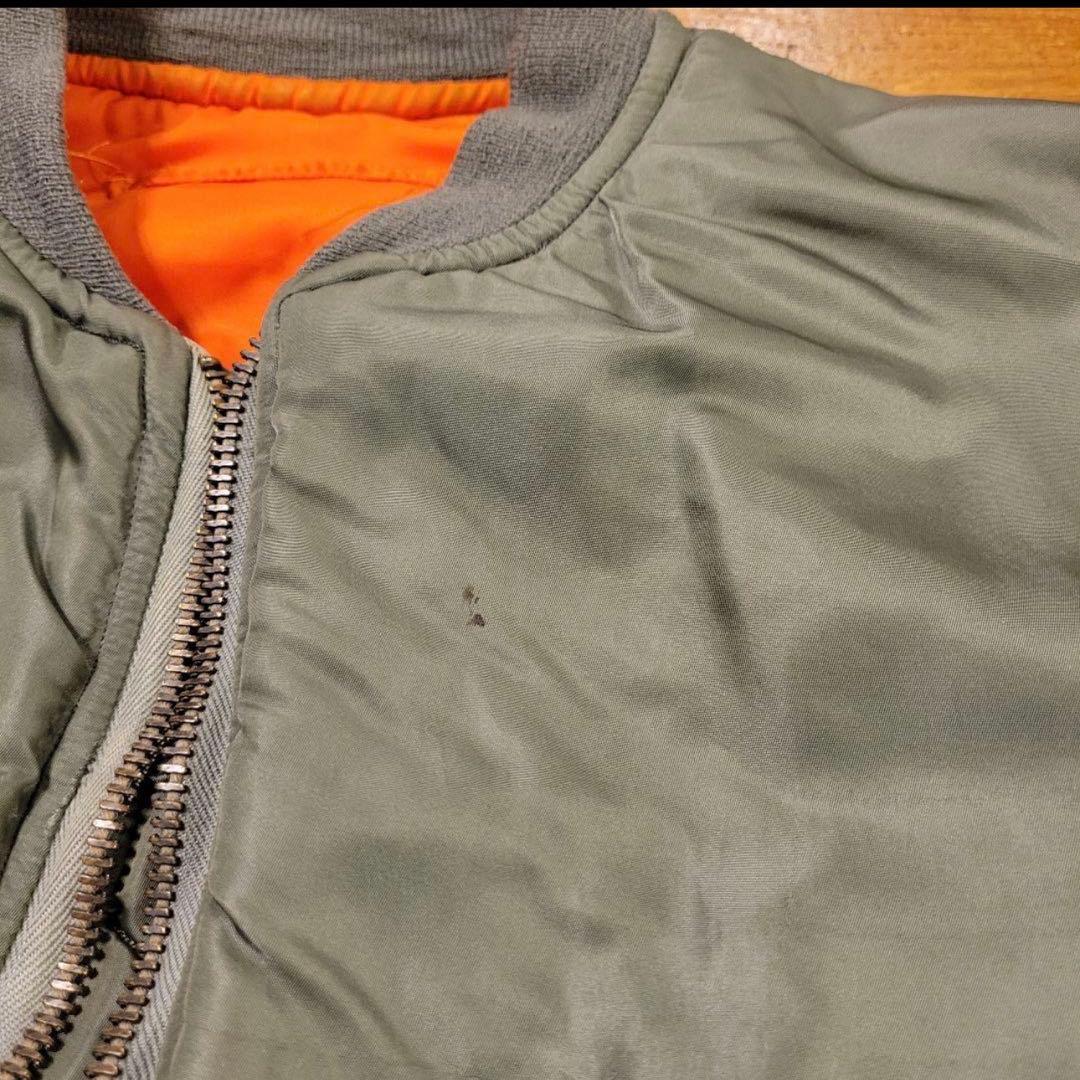 希少 60's USA製 vintage ALPHA MA-1 短丈 グリーン