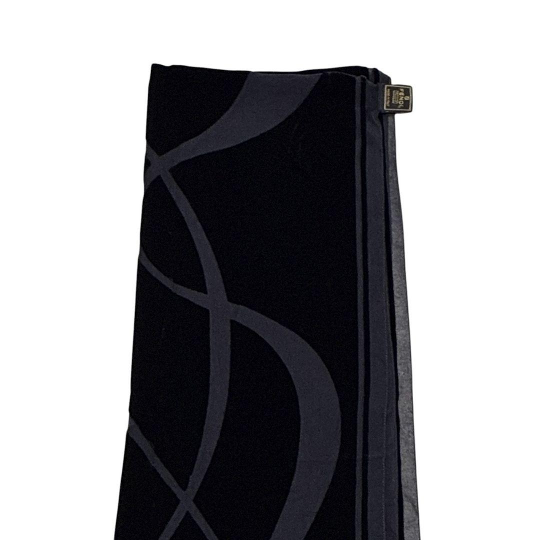 【美品】FENDI フェンディ ストール ベロア シルク混 イタリア製