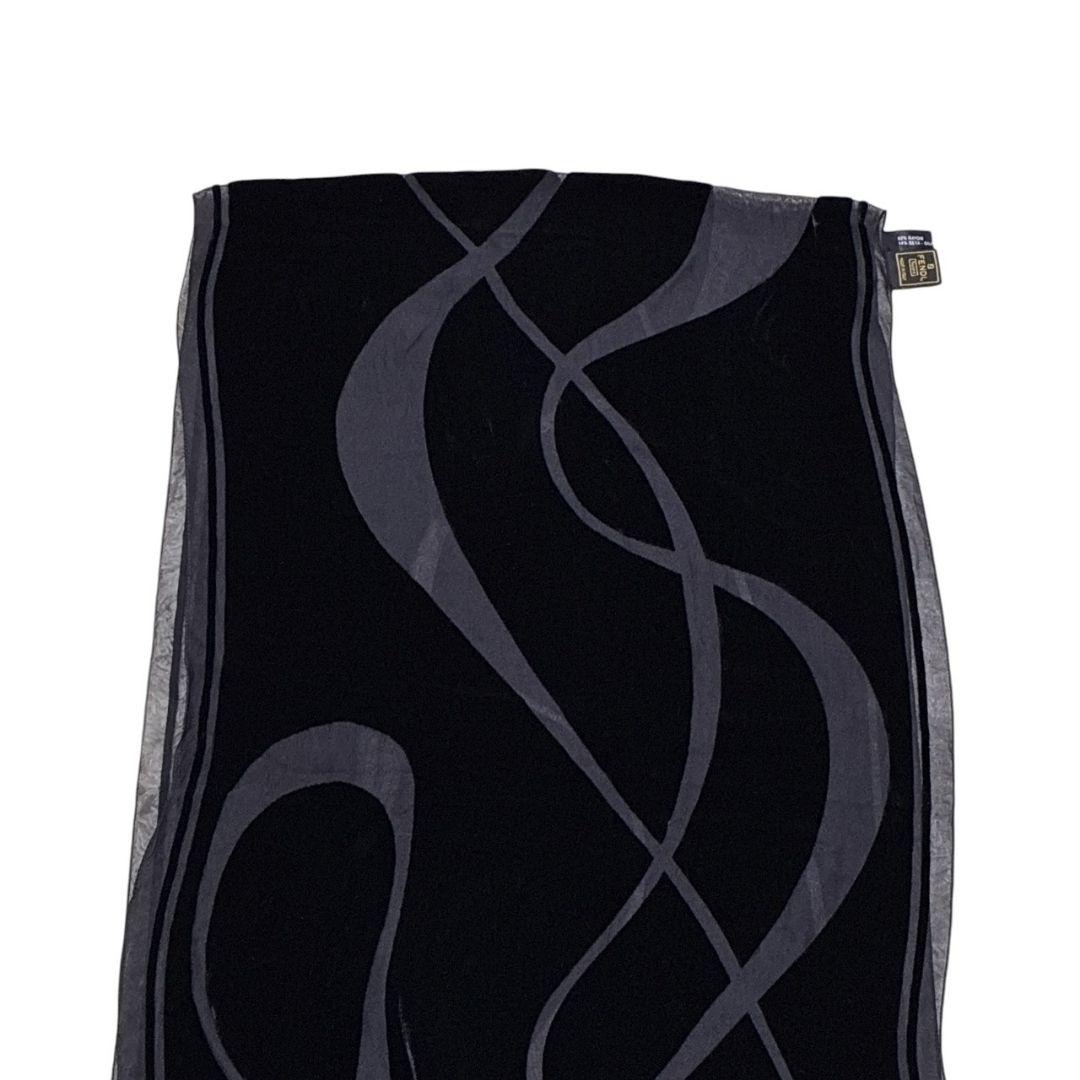 【美品】FENDI フェンディ ストール ベロア シルク混 イタリア製