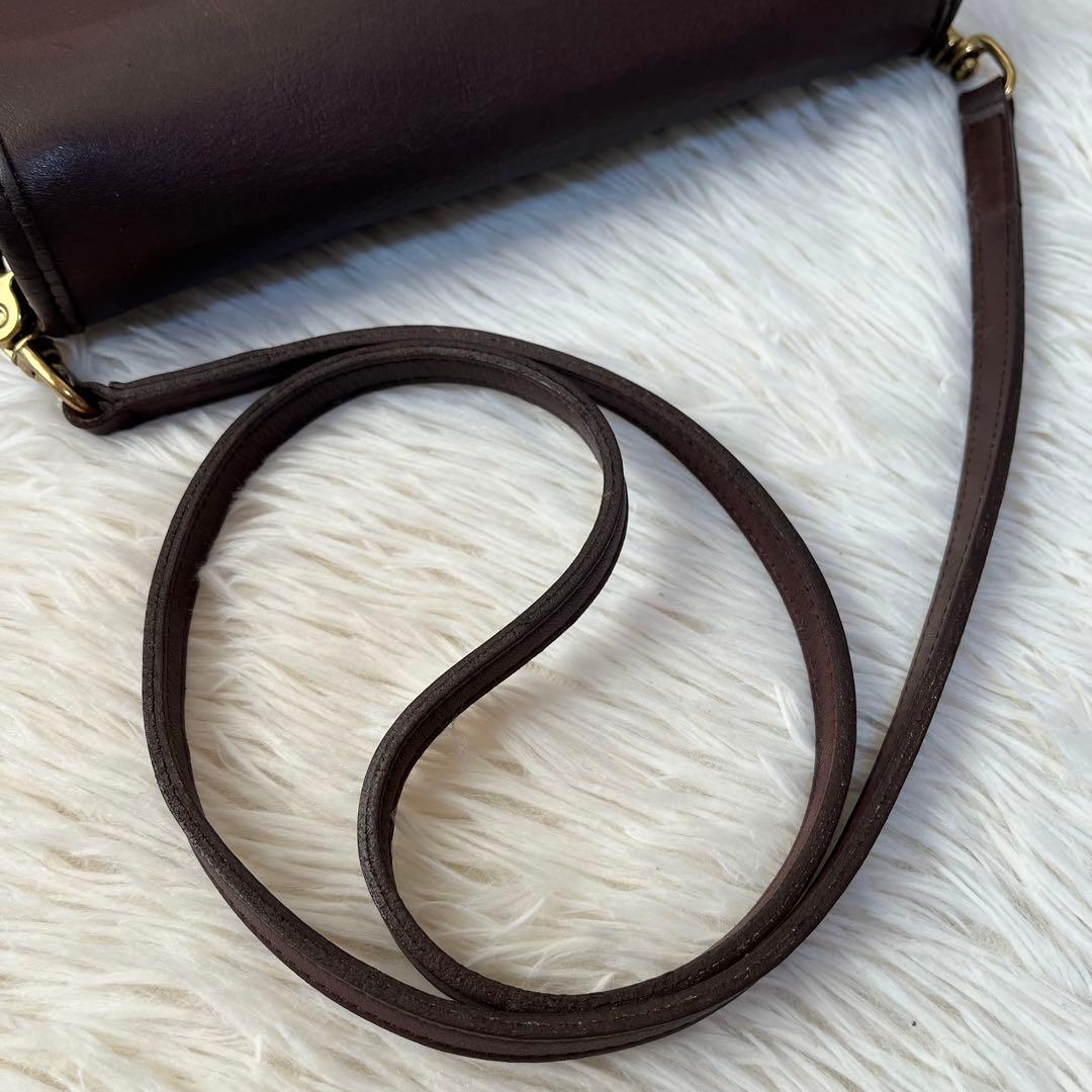 美品】オールドコーチ 9755 USA製 グラブタンレザー ショルダーバッグ