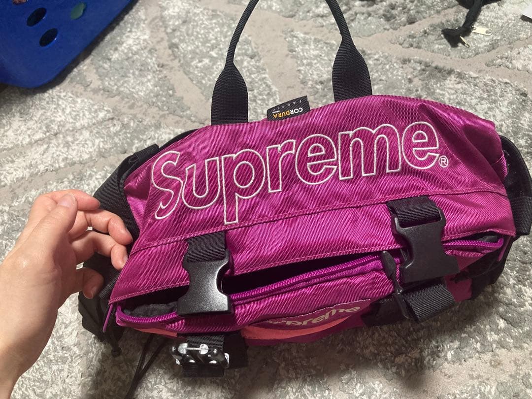 Supreme ボディバッグ パープル