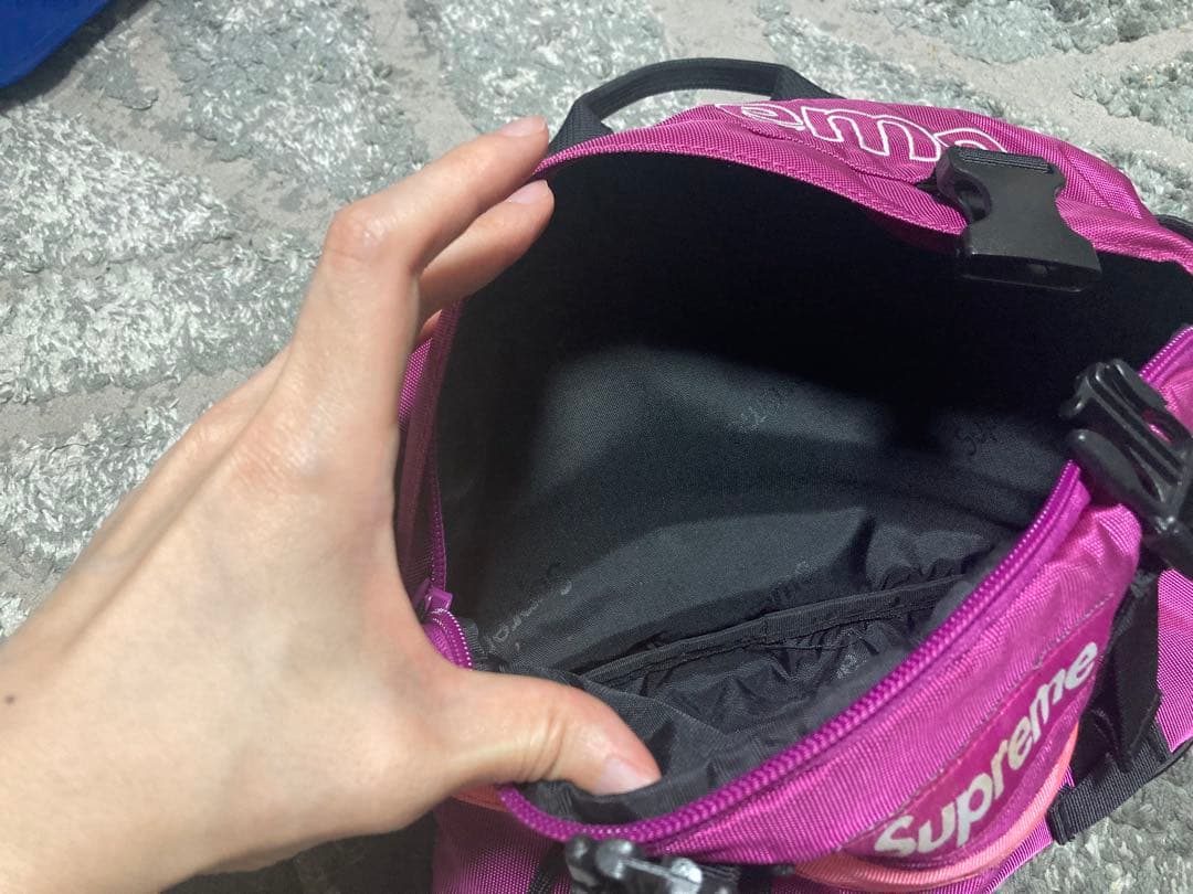 Supreme ボディバッグ パープル