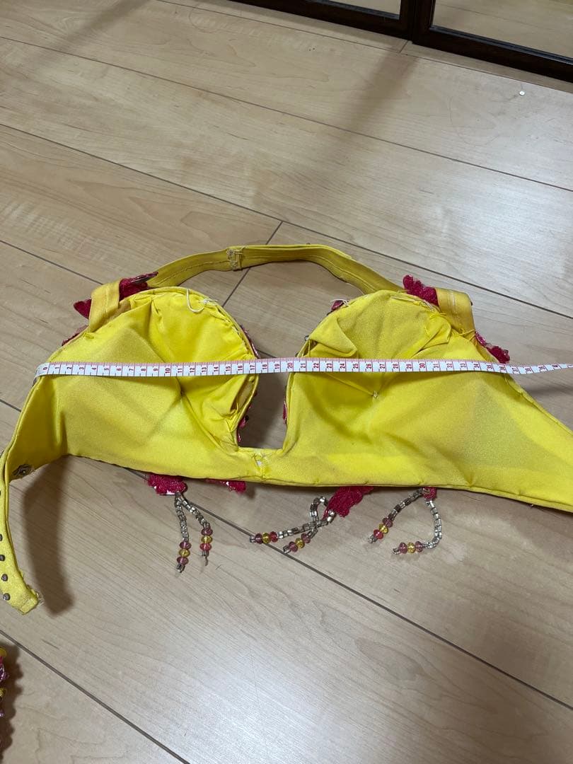 年末売り切り大セール‼️ ベリーダンス 衣装　 イエロー ピンク フリル