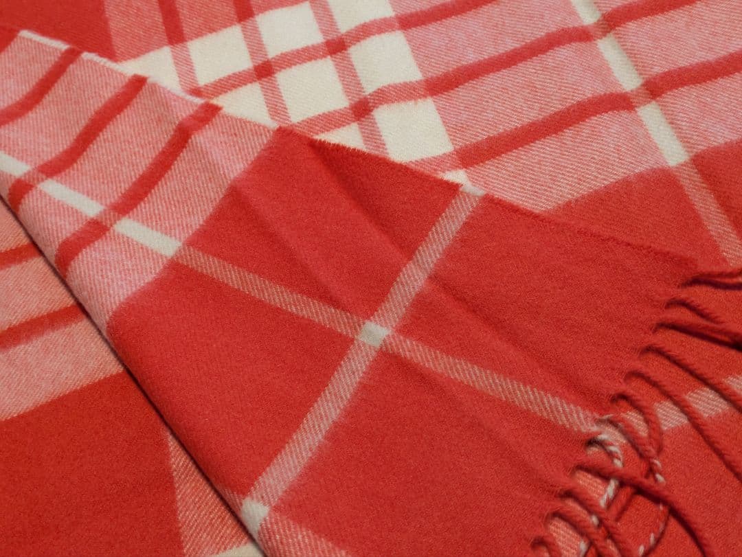 ブーゲンビリア様専用 Johnstons 100%カシミヤ 大判ストール レッド