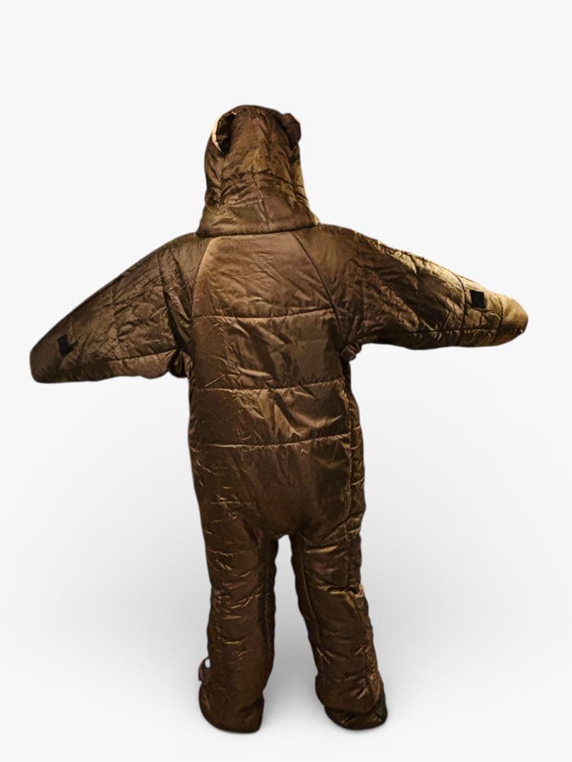 【歩ける寝袋】人型シュラフ L 熊 着る寝袋 防寒 撥水 車中泊 防災 極暖