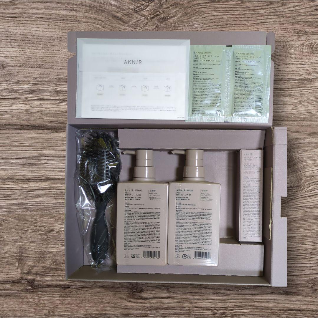 新品✿AKNIR 梨花プロデュースシャンプートリートメント専用ブラシオイルセット