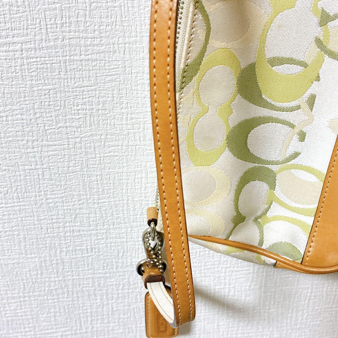 COACH コーチ シグネチャー アクセサリーポーチ ワンショルダー 7027