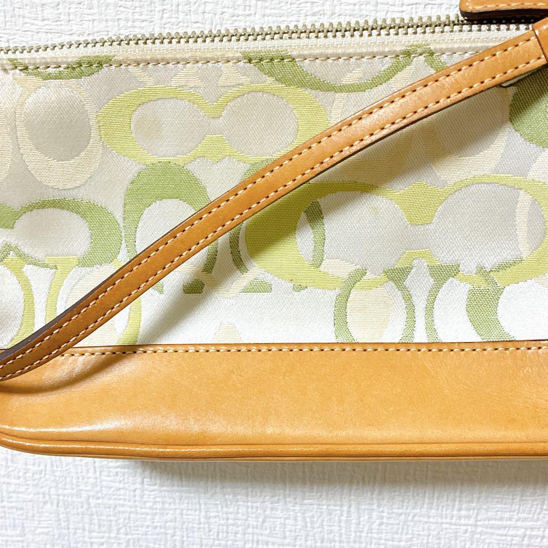 COACH コーチ シグネチャー アクセサリーポーチ ワンショルダー 7027