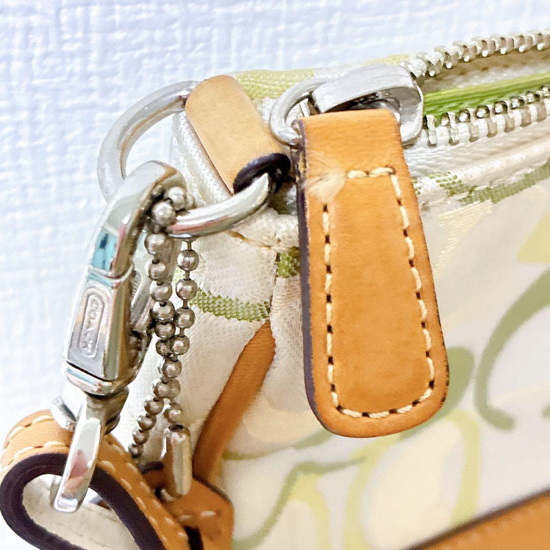 COACH コーチ シグネチャー アクセサリーポーチ ワンショルダー 7027