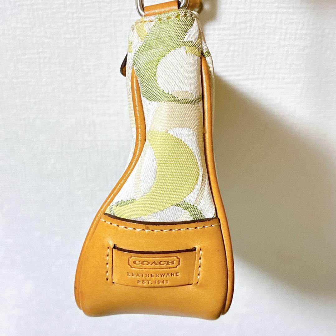 COACH コーチ シグネチャー アクセサリーポーチ ワンショルダー 7027