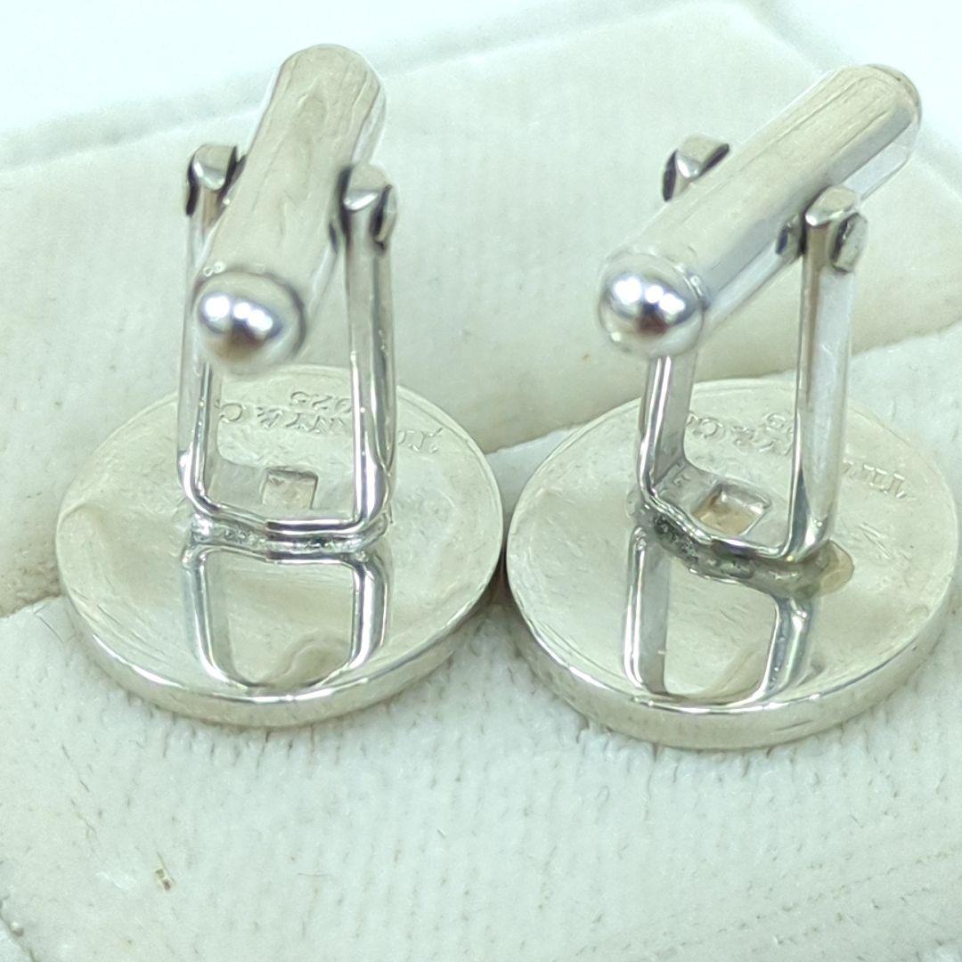 ティファニー カフリンクス シルバー925 オーバル メンズ