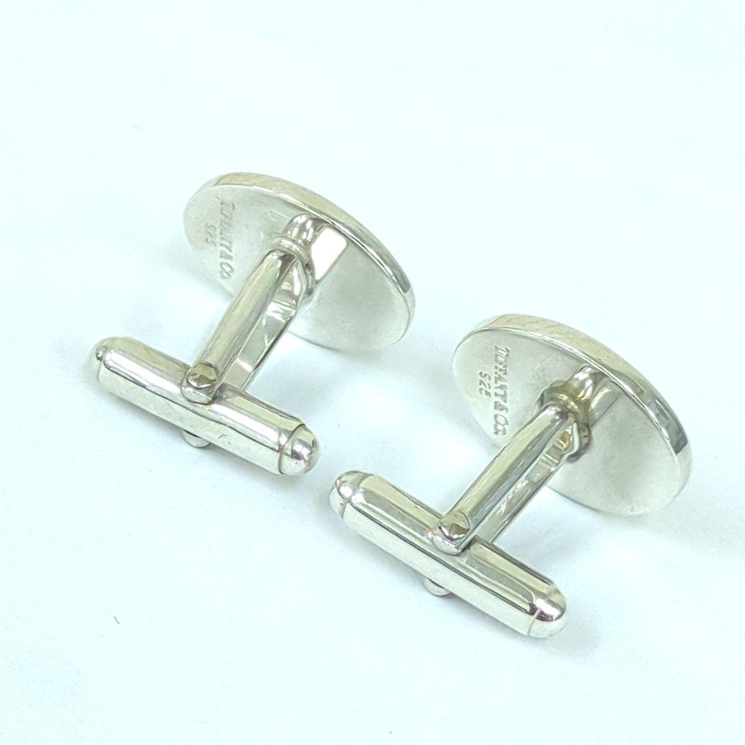 ティファニー カフリンクス シルバー925 オーバル メンズ