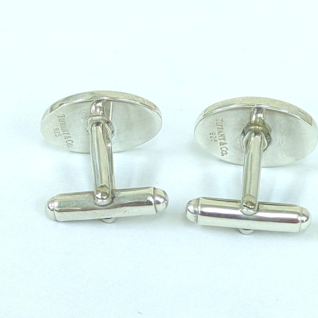 ティファニー カフリンクス シルバー925 オーバル メンズ